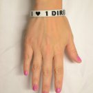 One Direction Bracelets - White With Black Letters