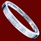 Golden ring, diamonds, wedding ring, simple Size: US 7