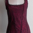 White House Black Market Animal Print Red Tank Size Medium