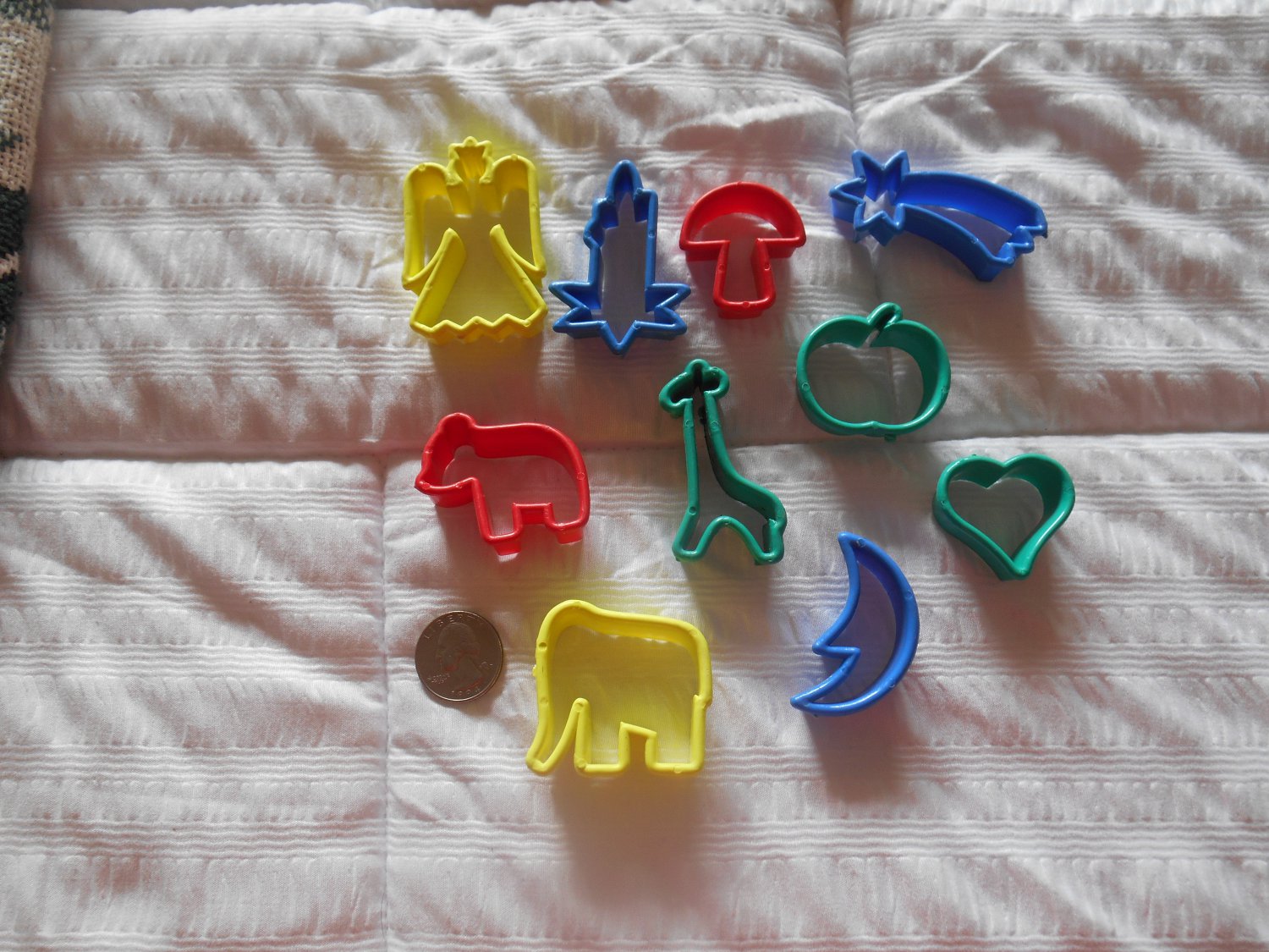 Mini Plastic Cookie Cutters Set of 10 Christmas Holiday