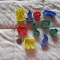 Mini Plastic Cookie Cutters Set of 10 Christmas Holiday Birthday