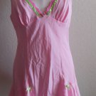 Betsy Johnson Intimates Satin Nightgown Negligee Pink Wedding Honeymoon