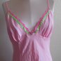 Betsy Johnson Intimates Satin Nightgown Negligee Pink Wedding Honeymoon