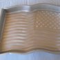 Vintage Amscan Aluminum Cake Pan Mold American Flag Patriotic