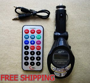 Car MP3 Player Wireless FM Transmitter with USB Jack SD/MMC Slot RFM-31092