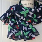 Chiffon Scarf  Blue White Red Green Chiffon Scarf - By PIYOYO