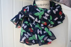 Chiffon Scarf  Blue White Red Green Chiffon Scarf - By PIYOYO