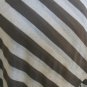 INFINITY SCARF Cafe Latte Brown Jersey Cotton Stripes Scarf Autumn Neckwarmer - by PiYOYO