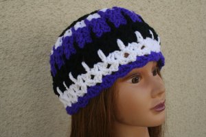 Beanie Hat Lazyday Crochet Beanie Handmade one of a kind hat multicolor Adult size - By Piyoyo