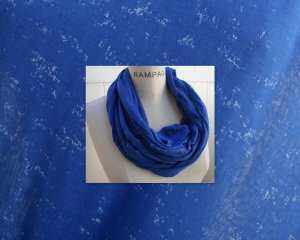 Blue Infinity Scarf Blue White Sea forms Circle Scarf  Winter Fashion - By PIYOYO