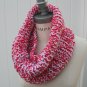 Red White Cowl Chunky Infinity scarf Women Scarves Infinity Jersey Scarf Free Shipping - by PIYOYO