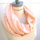 Peach Infinity Scarf Pashmina Scarf  Autumn Neckwarmer - by PIYOYO