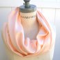Peach Infinity Scarf Pashmina Scarf Autumn Neckwarmer - by PIYOYO