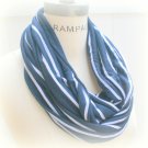 Navy Blue  Infinity Scarf  Cotton Jersey Eternity Scarf Fall Winter Neckwarmer- by PiYOY