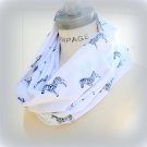Zebra Print Infinity Scarf Women Scarfs Winter Fashion Scarves - By PiYOYO