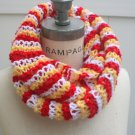 Hand Knit Infinity Scarf Women Scarf Multicolor  loop scarf - By PIYOYO