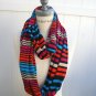 Rainbow Infinity Scarf Women Scarf Multicolored eternity scarf- By PIYOYO