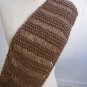 Hand Knitted Infinity Scarf Brown Cowl Scarf Winter Fashion Lightweight Neck warmer - By PIYOYO