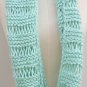 Mint Green Knitted Scarves Hand KNit infinity scarf By - PiYOYO