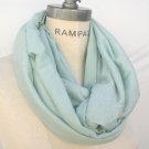 Mint Green Infinity Scarf Spring Scarf Green Scarf - By PiYOYO