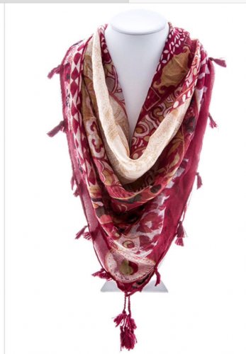 Square Scarf Unique Scarf Multicolor Square scarf Animal Print Scarf Holiday gifts - By PiYOYO