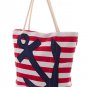 Summer Beach bag Anchor Canvas Tote Beach Tote Laptop Bag Diaper Bag -by PiYOYO