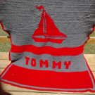 crochet sailor blanket with name