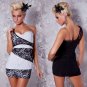 Sleeveless One-shoulder  Night Club dress NTL-81230