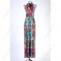 Exotic Bohemian Style Halter Neck Long Dress Skirt with Prints for Women Girl NLD-74610