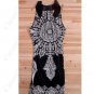 (DEAR LOVER) Flower Pattern Sleeveless One-piece Dress with Round Neck NTL-80861