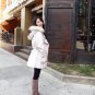 Hairy Collar Bracelet Sleeve Worsted Coat Waisted Hooded Overcoat Wrap for Women Ladies NDD-57191