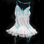 (DEAR LOVER) Seductive Lace & Spandex Women Suspender Lingerie Set Nightdress + Briefs