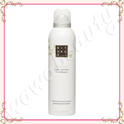 Rituals Zensation Organic Rice Milk & Cherry Blossom Foaming Shower Gel