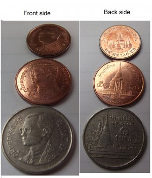 Set Thai Collection coin 25 SATANG , 50 SATANG, 1 BAHT