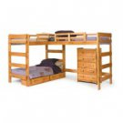 "L" Shaped Loft Bunk Bed