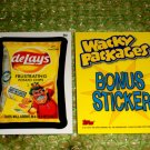 WACKY PACKAGES ANS8 BONUS CARD **DE~LAYS CHIPS**  B2