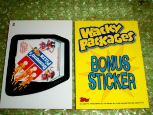 WACKY PACKAGES ANS8 BONUS CARD **DEMONO,S PIZZA**  B3