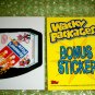 WACKY PACKAGES ANS8 BONUS CARD **DEMONO,S PIZZA**  B3