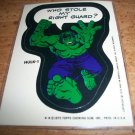 TOPPS 1975 MARVEL HEROES**HULK-1**LIKE WACKY PACKAGES!!