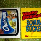 WACKY PACKAGES ANS2 ***CHAIRMAN*** BONUS STICKER  B5