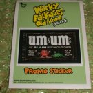 WACKY PACKAGES OLD SCHOOL2 PROMO STICKER NM+