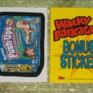 WACKY PACKAGES ANS5 ***PUSH-UPS*** BONUS STICKER  B3