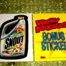 WACKY PACKAGES ANS2 ***SNOUT*** BONUS STICKER  B7