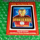 WACKY PACKAGES PHILLY SHOW PROMO CARD "IRONED MAN" #66 DAVID GROSS