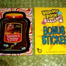 WACKY PACKAGES FLASHBACK2 **TASTER'S CHOKE** BONUS STICKER B4 TARGET  HTF!!