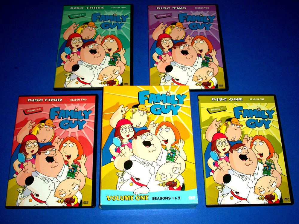 Family Guy - Volume 1: Seasons 1 & 2 (DVD, 2009, 4-Disc Set)
