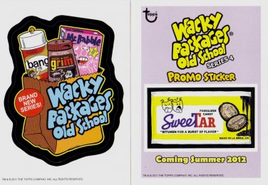 WACKY PACKAGES OLD SCHOOL 3RD SERIES BRAND NEW SERIES INSERT & OS4 PROMO BOTH!!