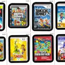 2012 WACKY PACKAGES ANS9 **LAME GAMES** COMPLETE SET 10/10 + WRAPPER!!  NM/MINT
