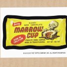 2013 WACKY PACKAGES HALLOWEEN SERIES "MARROW CUP" BIO CARD by SAM GAMBINO