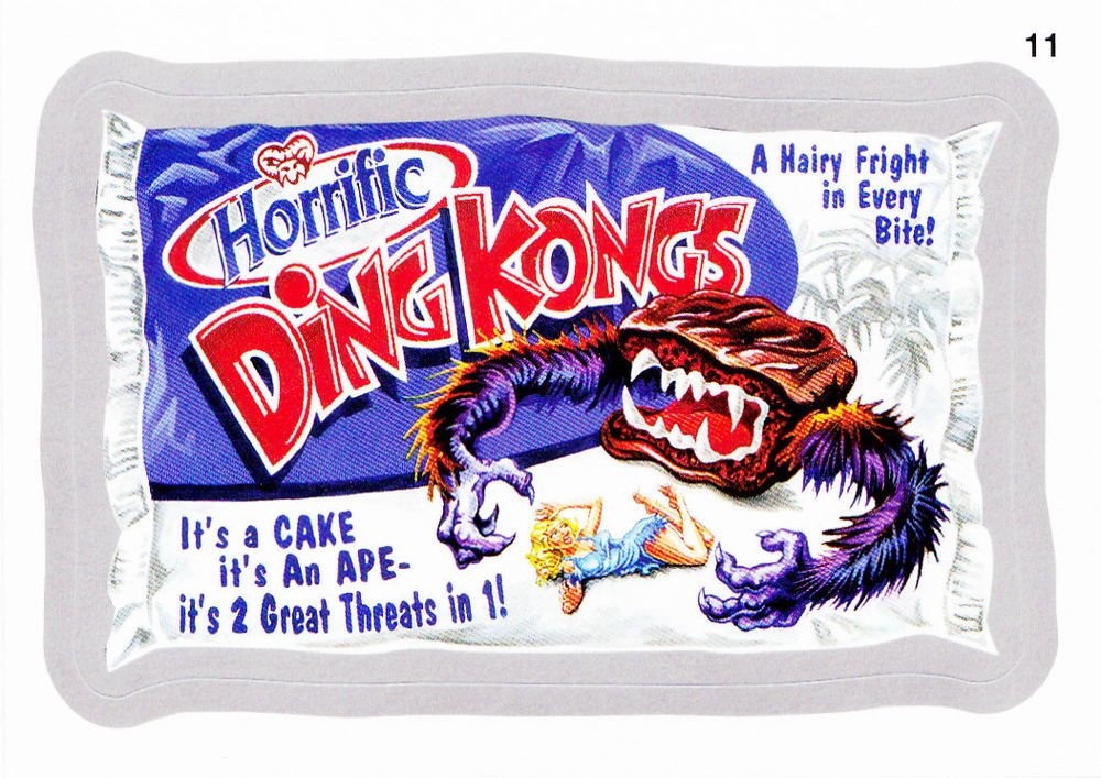 2013 WACKY PACKAGES ANS11 SILVER CARD **DING KONGS** #11 NEW SERIES